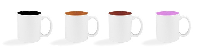 Personaliza taza roja, negro, naranja
